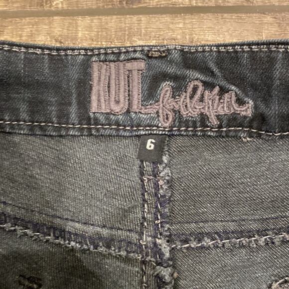 KUT FROM THE KLOTH Embellished Sequin Black Skinny Jeans 6 - Picture 6 of 8